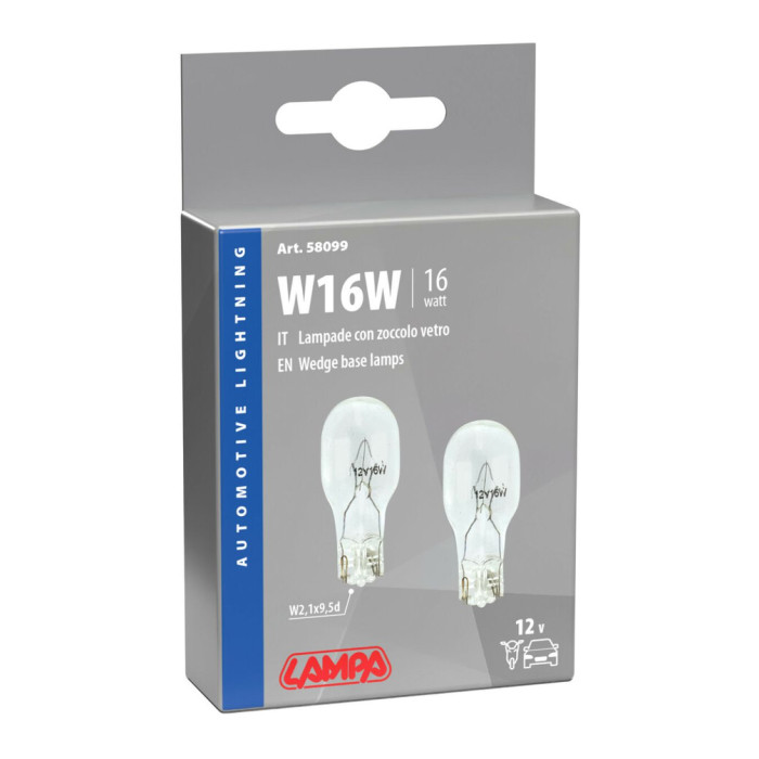 Pair Lamp.zocc.vetro 16w W16w Nd