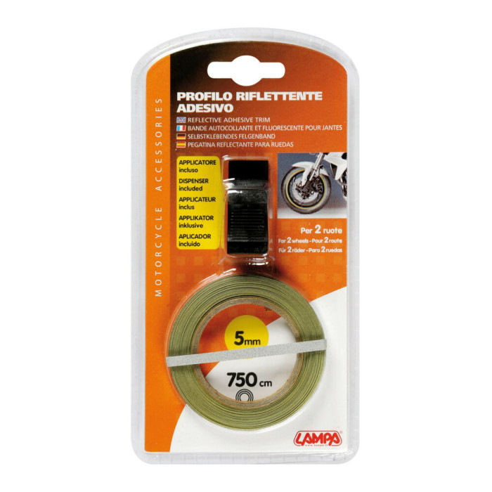 Reflektierendes Radprofil mit silbernem Adapter Lampa