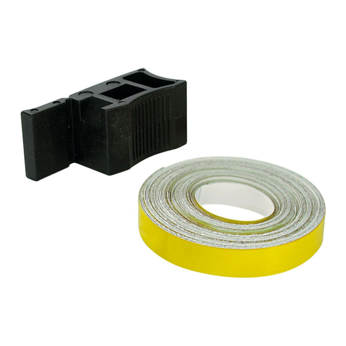 Gelbes reflektierendes Radprofil mit Adapter