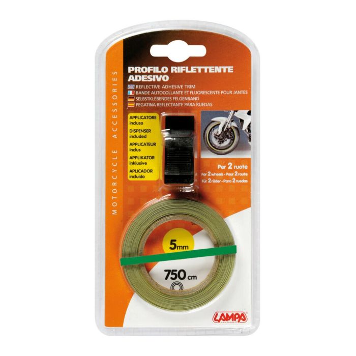 Green reflective wheel profile with adapter