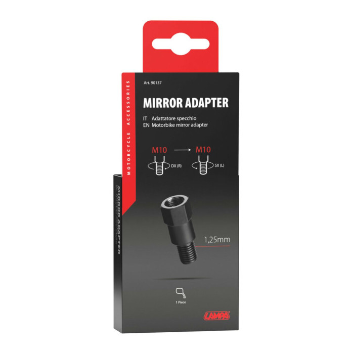 Adattatore Lampa Per Specchi Moto Da M10 Dx A M10 Sx