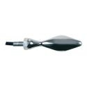 Coppia Frecce Cromate Mod Storm Led Vetro Bianco