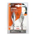 Coppia Frecce Cromate Mod Storm Led Vetro Bianco