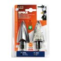 Coppia Frecce Al Led Lampa Omologate Mod Spike 12v Carbon Look