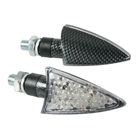 Pair of LED arrows Lampa approved Mod Spike 12V Carbon Look