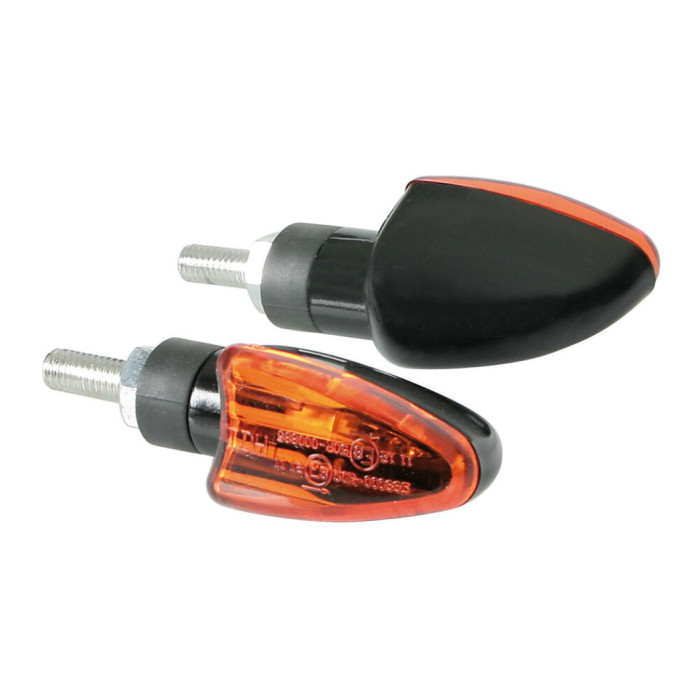 Paar Pfeile Lampa Pfeil schwarz orange Glas