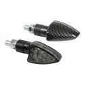 Coppia Frecce Al Led Lampa Omologate Mod Arrow Carbon Look