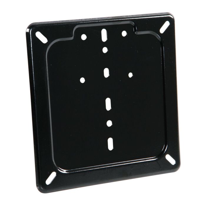 License plate base in stainless steel black