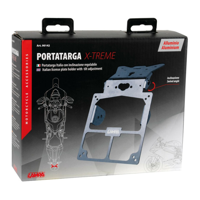 Uni adjustable license plate holder. Aluminium