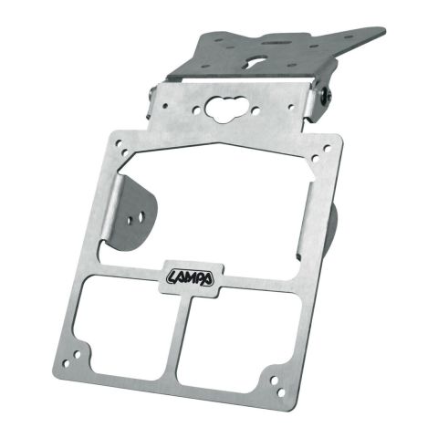 Soporte de matrícula uni ajustable. Aluminio