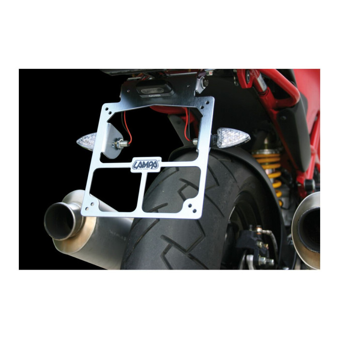 Uni verstellbarer Kennzeichenhalter. Aluminium