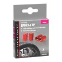 Tappi Coprivalvola Rosso Anodizzato