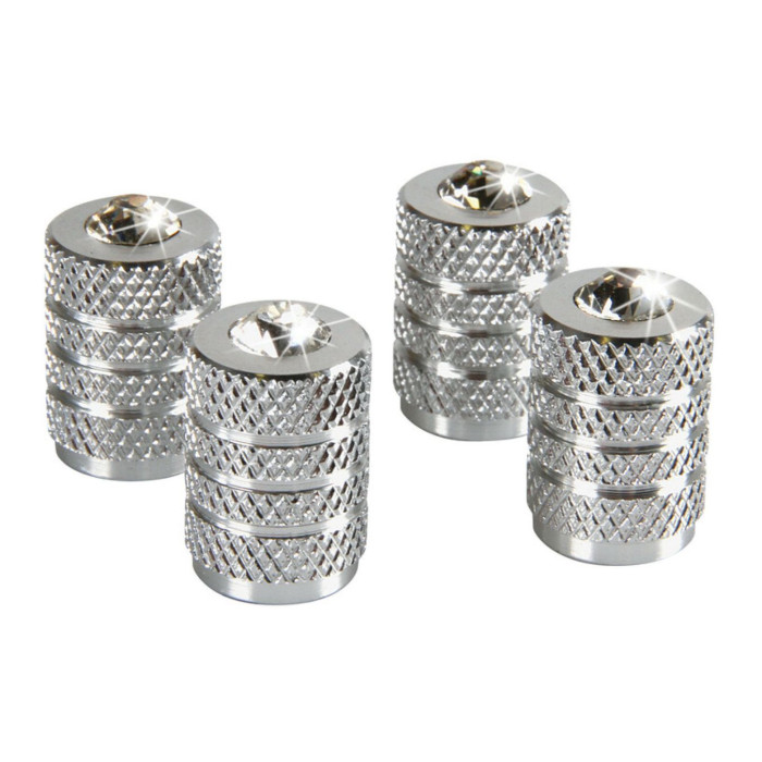 Jeu de 4 couvercles de soupapes aluminium + cristaux