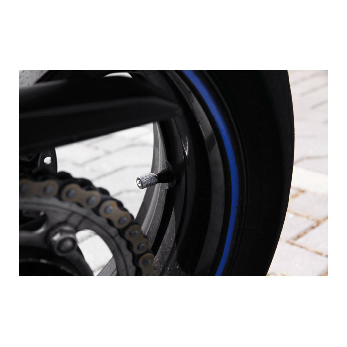 Jeu de 4 couvercles de valve noirs + cristaux