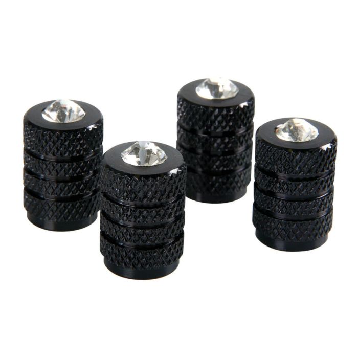 Juego de 4 tapas de válvulas negras + cristales