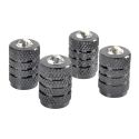 Set 4 Tappi Coprivalvola Titanio + Cristalli
