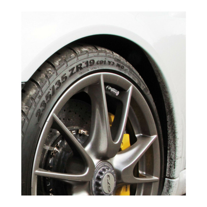 Set of 4 Titanium + Crystal Valve Covers