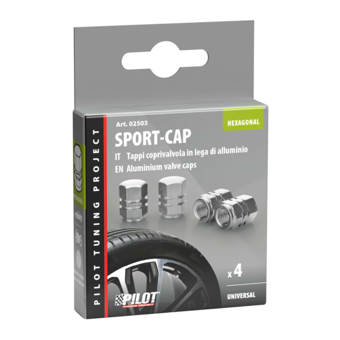 Tapas de tapa de válvula de aluminio exagonal