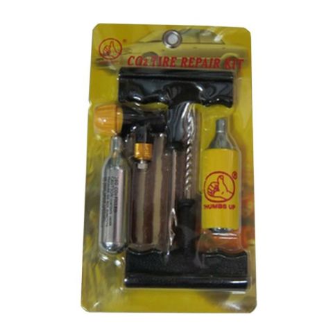 Bkr tubeless tire repair kit with accessories and Co2 air