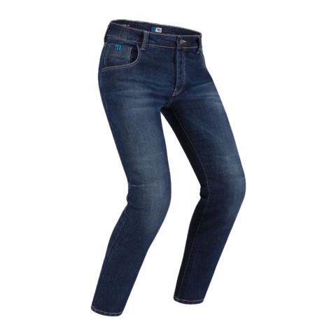 Jeans Moto Pmj New Rider Uomo Made In Italy Blue