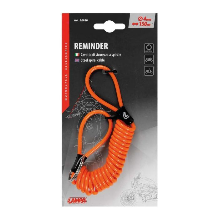 Reminder Disc Lock Kabel orange