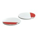 Agv Painted Screw Covers Orbyt Block Pearl White / Ebony / Red Fl