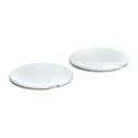 Agv Painted Screw Covers Orbyt Block Matt Light Grey / Ebony / Wh
