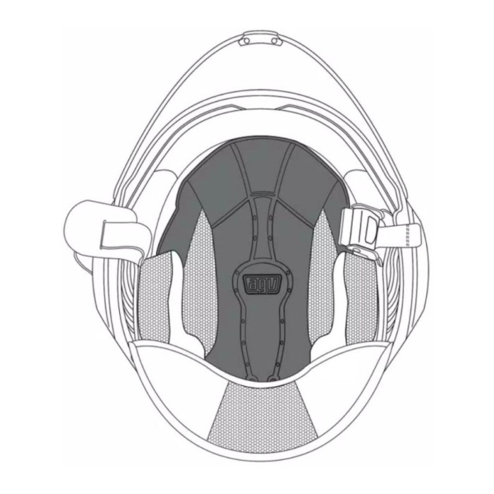 Agv Fluide de coque intérieure (xs) Neutre
