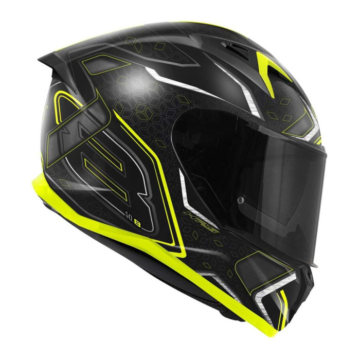 Casco Integrale Givi 50.8 Mystical Nero Giallo Fluo