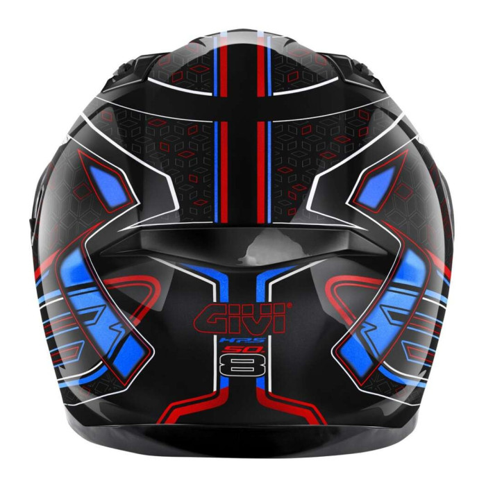Casco Integrale Givi 50.8 Mystical Rosso Bianco Blu