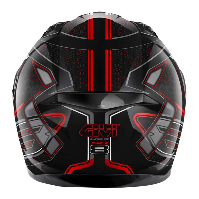 Casco Integrale Givi 50.8 Mystical Nero Rosso