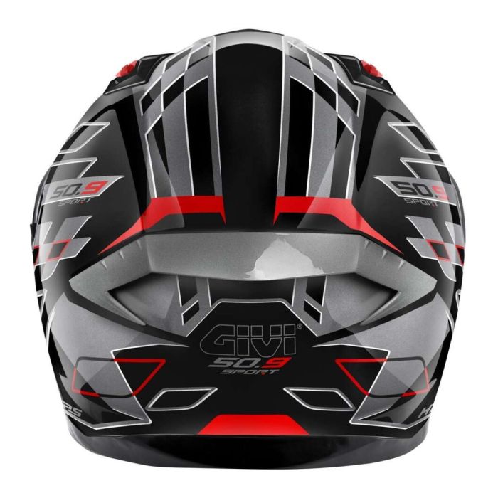 Casco Integrale Givi 50.9 Assault Nero Titanio Rosso