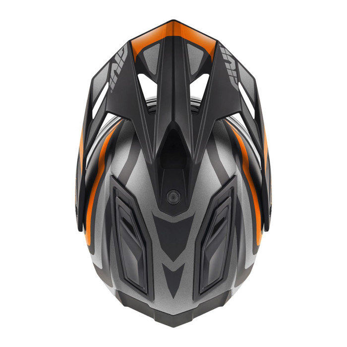 Casco Enduro Givi 80.1 Apex Titanio Nero Arancio