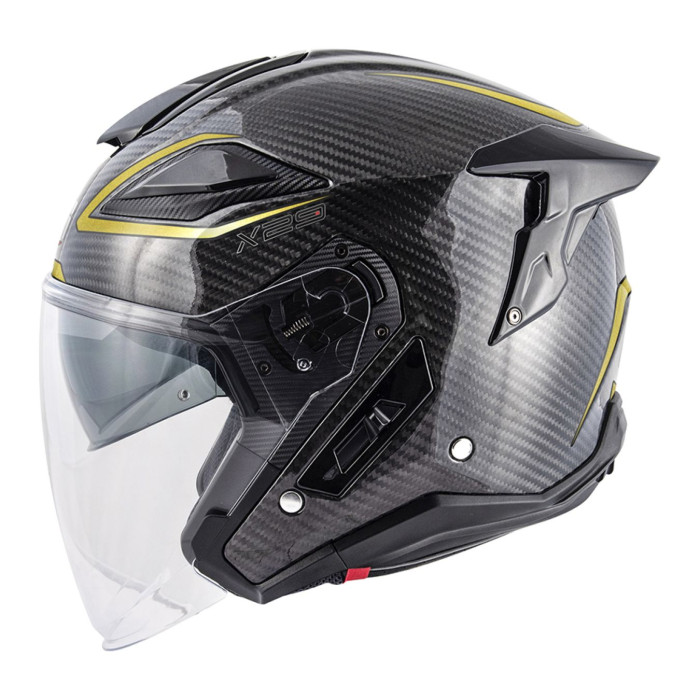 Casco Jet Givi X29 Carbon Carbonio Nero Oro