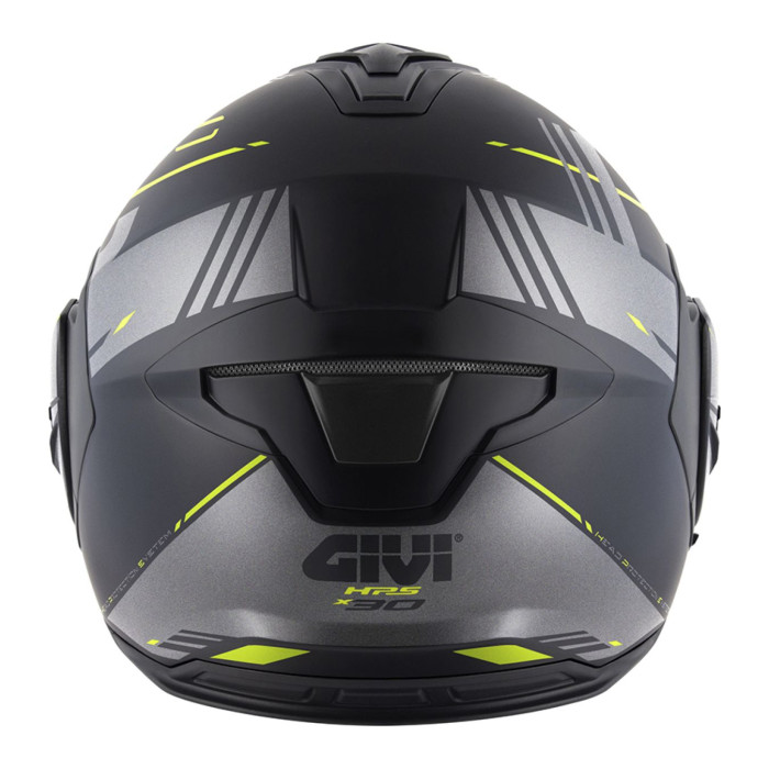 Casco Reversibile Givi X30 Pulsar Nero Op. Giallo
