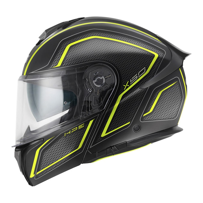 Casco Modulare Givi X50 Hologram Nero Op. Giallo