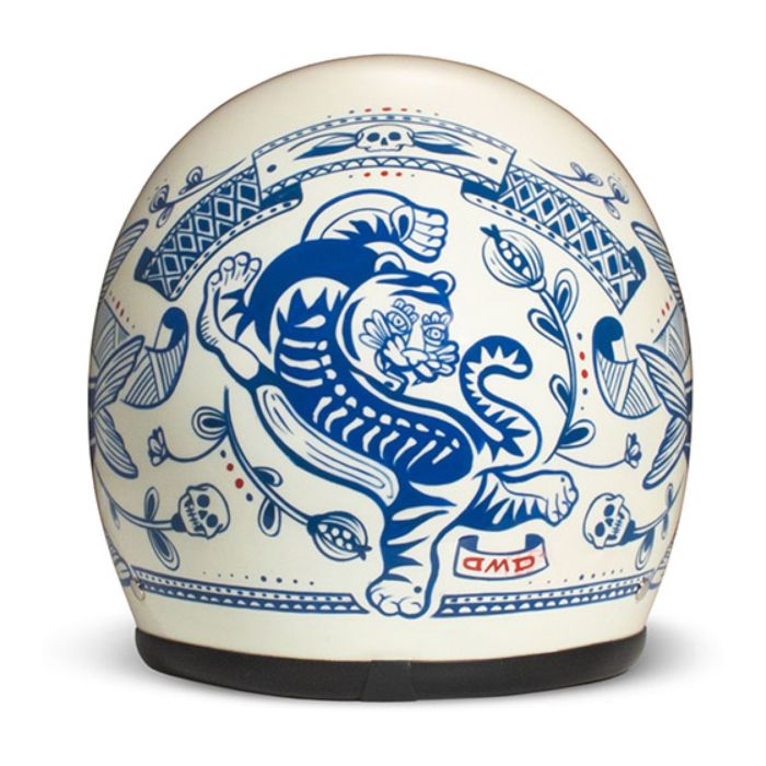 Casco Jet Dmd Retro Graphic Tigre