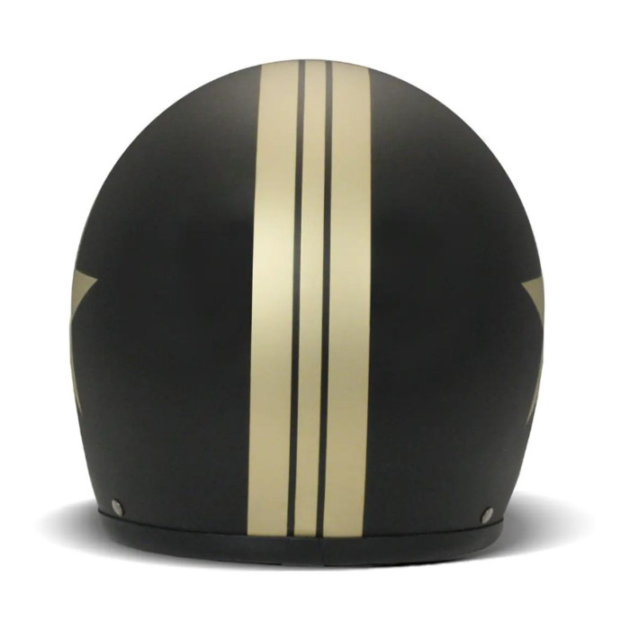 Casco Jet Dmd Retro Color Star Gold