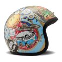 Casco Jet Dmd Retro Design Woodstock