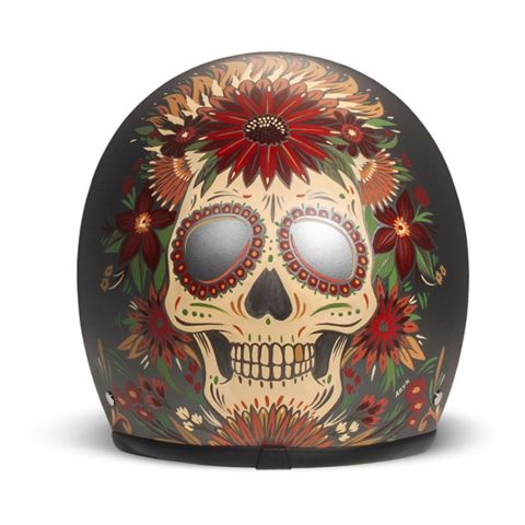 Casco Jet Dmd Retro Graphic Skull