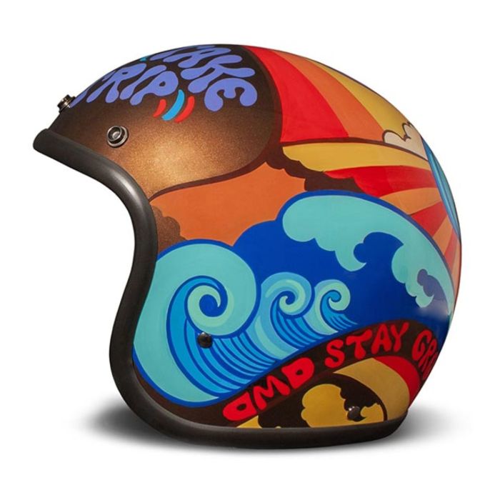 Casco Jet Dmd Retro Graphic Trip