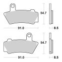 Set Pastiglie Brembo 07bb41sp Sinter Post.