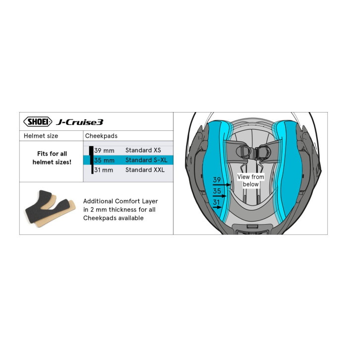 Shoei Type-s Guanciali  35