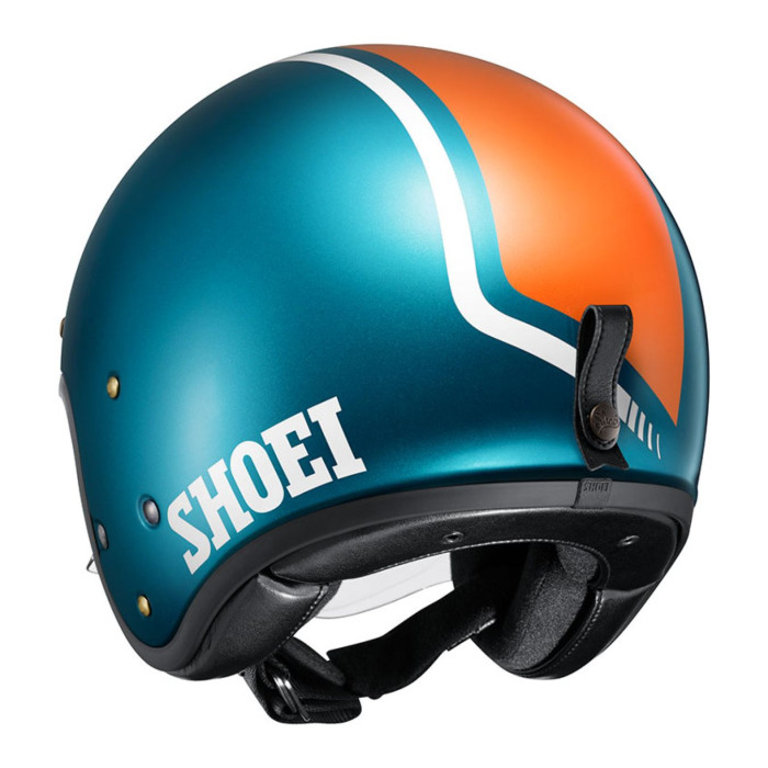 Casco Jet Shoei J-O2 Aventure TC2 Blue Orange