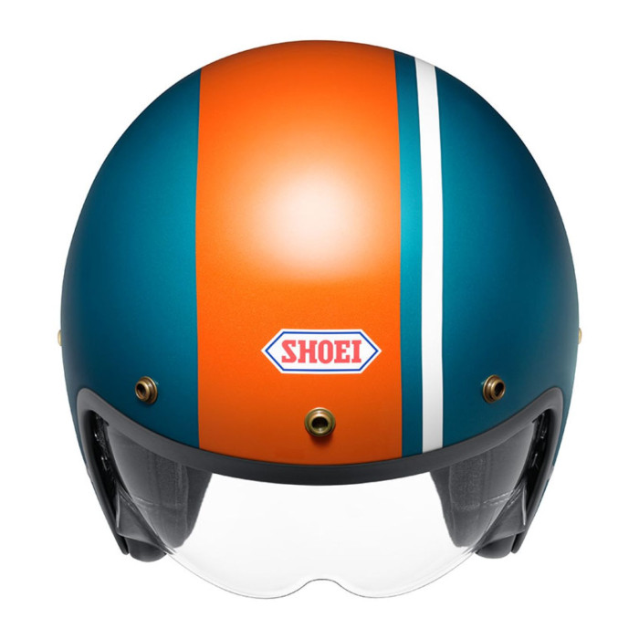 Casco Jet Shoei J-O2 Aventure TC2 Blue Orange