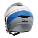Casco Jet Oj Viaggio Adv White/red/blue