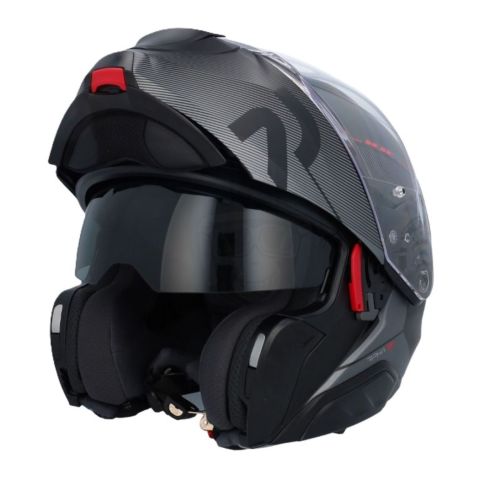 Casco Modulare Hjc Rpha 91 Combust Nero Rosso Opaco