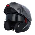 Casco Modulare Hjc Rpha 91 Combust Nero Rosso Opaco