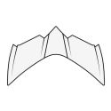 Coperchi Kit Areazione Per Casco Gp550 S White Matt