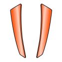 Areatori Laterali Per Casco Spark Orange Gloss